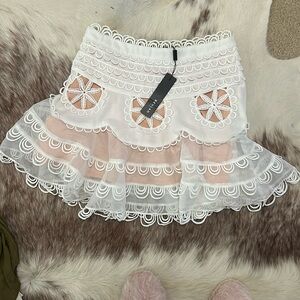 White eyelet skirt- New with tags! Size M